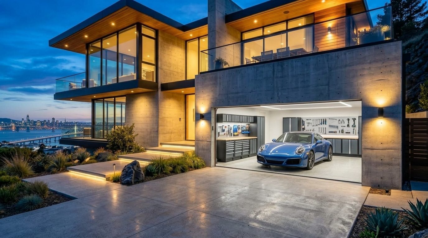 Jackson Martinez Local Garage Door Garage Door Gliding Open Revealing Warm Illuminated Interior